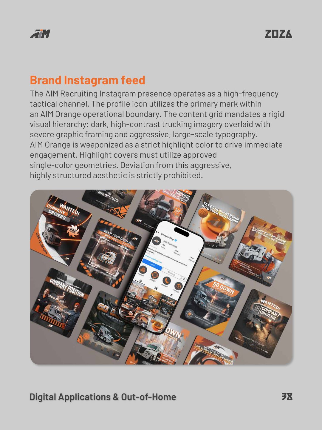 AIM Recruiting Instagram feed sistem