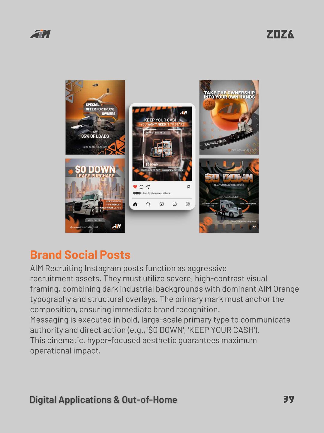AIM Recruiting Instagram social posts