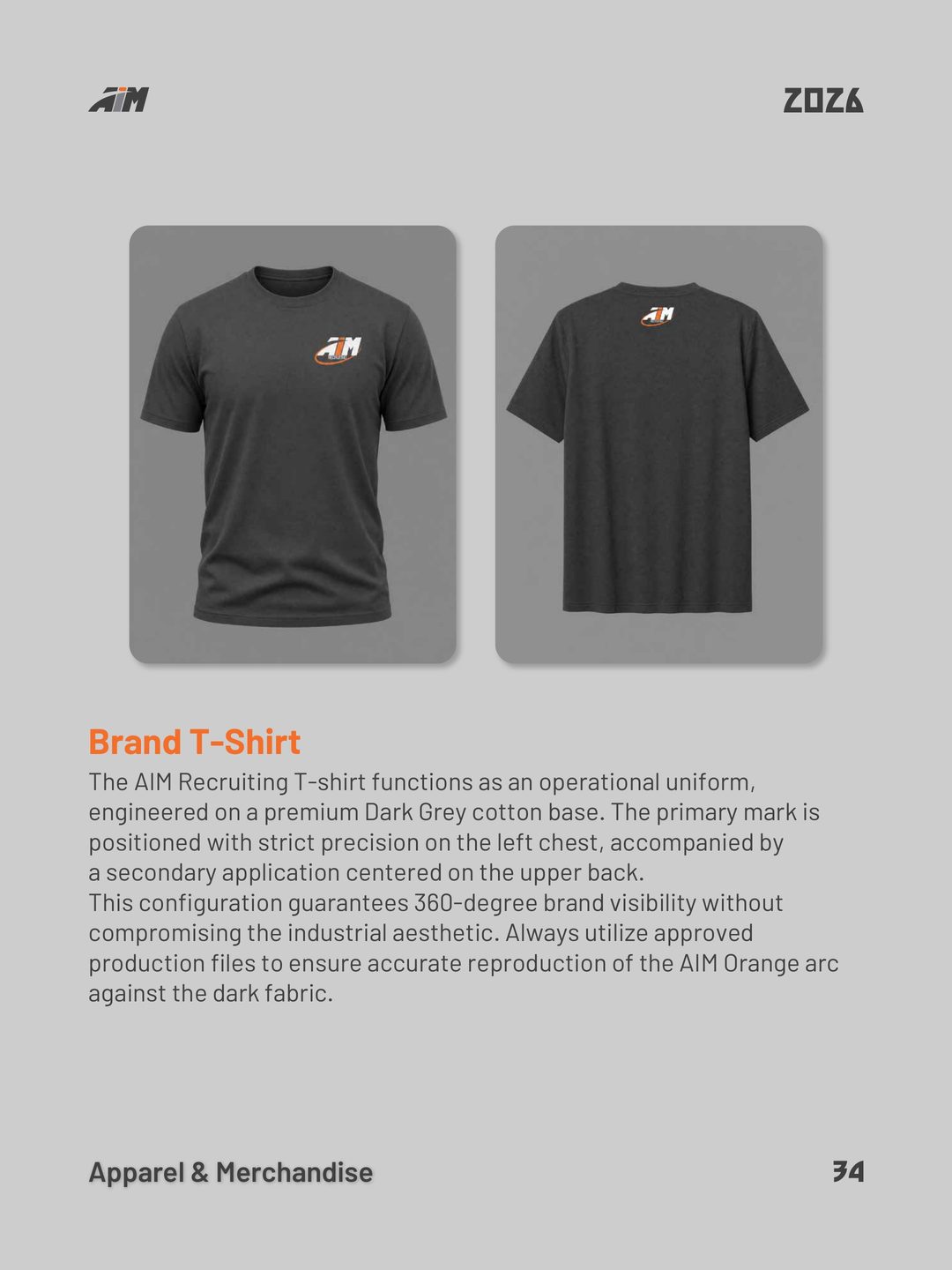 AIM Recruiting branded T-shirt