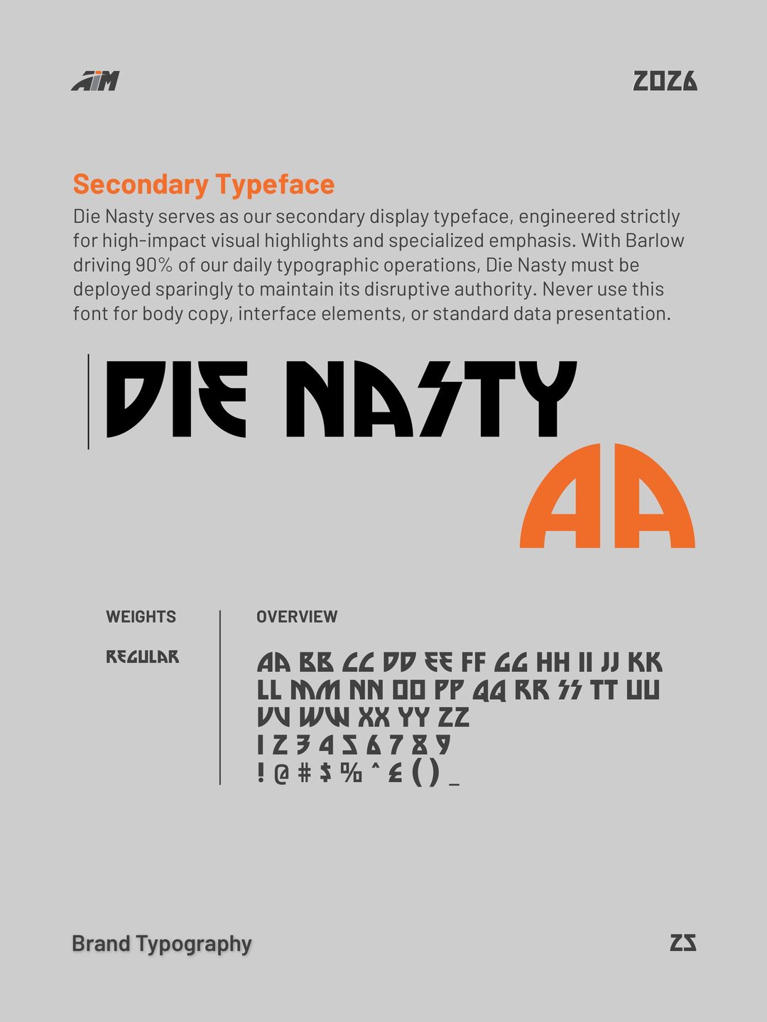 Die Nasty display typeface